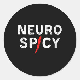 Sticker Rond Neurodiversité Neurospicy Austisme Sensibilisation