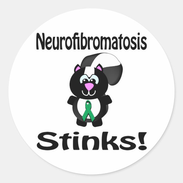 Sticker Rond Neurofibromatose pue conception de sensibilisation (Devant)
