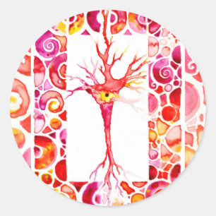 Sticker Rond Neuron