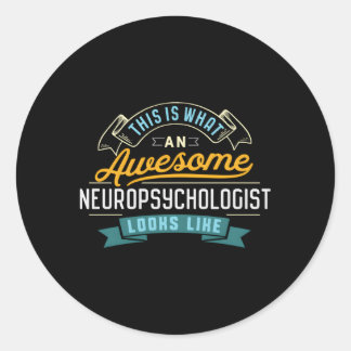 Sticker Rond Neuropsychologis Magnifique profession d'emploi