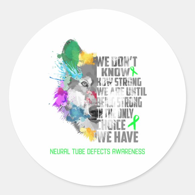 Sticker Rond NeuroTube Defects Aware Ribbon Support Toxiques (Devant)