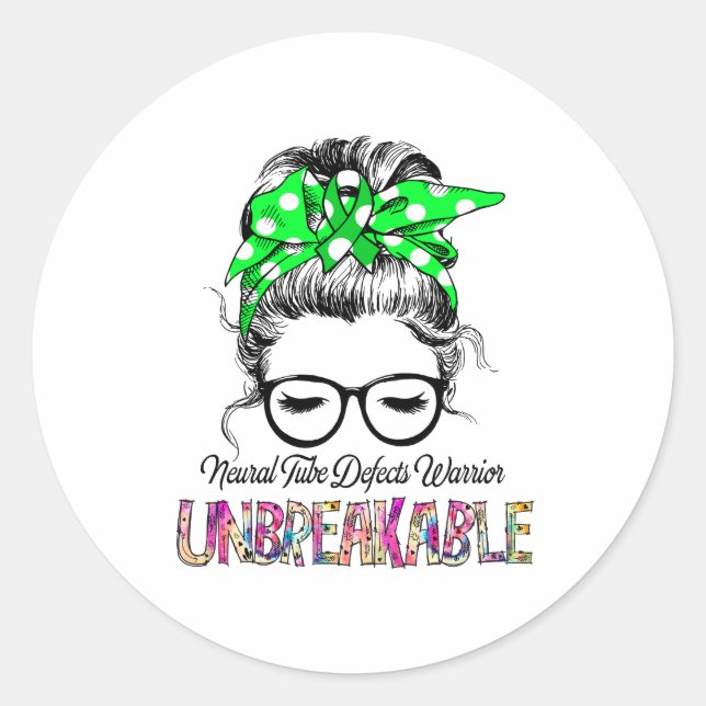 Sticker Rond NeuroTube Defects Aware Ribbon Support Toxiques (Devant)