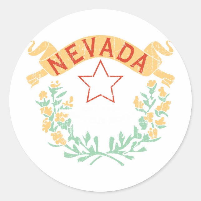 Sticker Rond Nevada (Devant)
