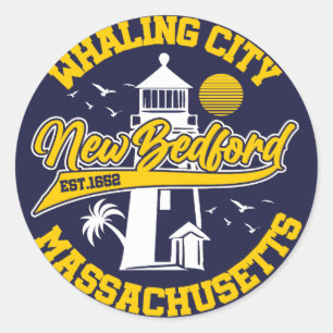 Sticker Rond New Bedford, Massachusetts