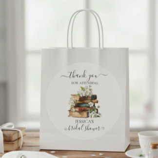 Sticker Rond New Chapter Begins Book Bridal Shower 