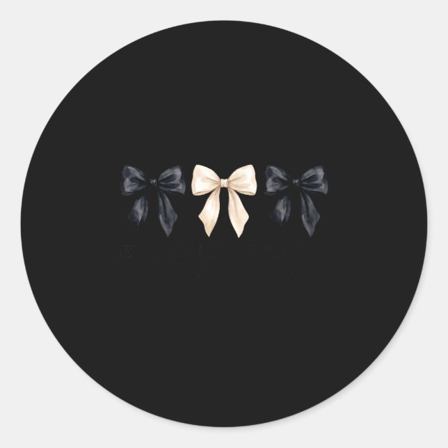 Sticker Rond New Year New Beginnings Same Amazing God Coquette  (Devant)