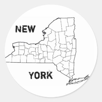 Sticker Rond New York