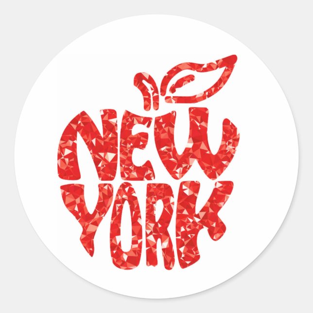STICKER ROND NEW YORK (Devant)