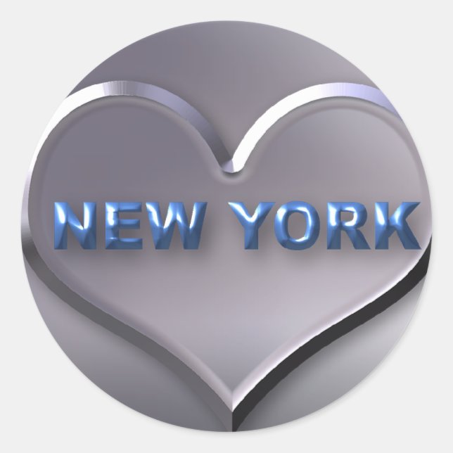 Sticker Rond New York (Devant)