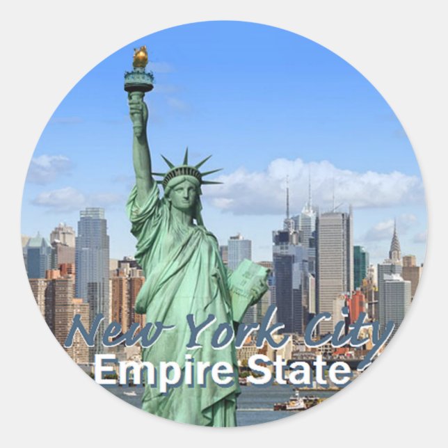 Sticker Rond New York (Devant)