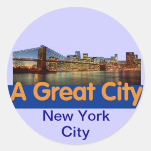Sticker Rond New York City