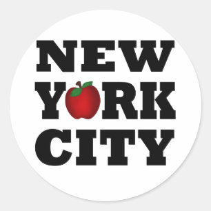 Sticker Rond New York City (Big Apple)