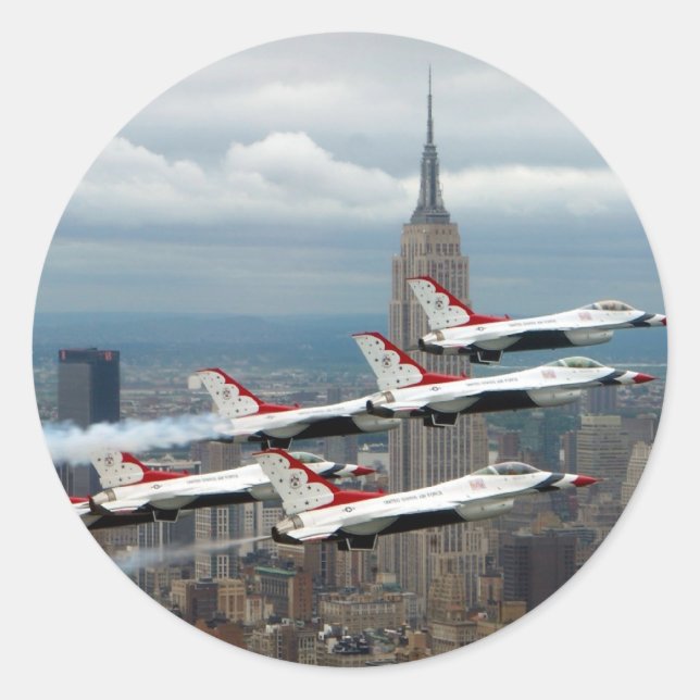 Sticker Rond New York du F-16 (Devant)