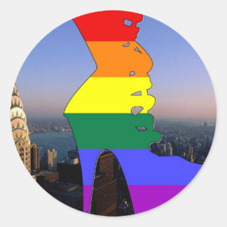 Sticker Rond New York Pride