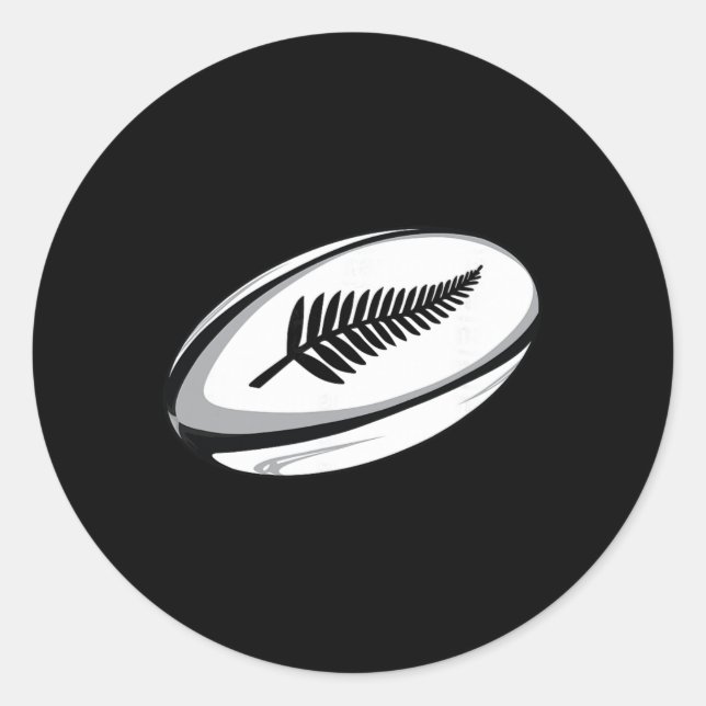 Sticker Rond New Zealand Rugby Jersey  (Devant)