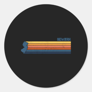 Sticker Rond Newark New Jersey