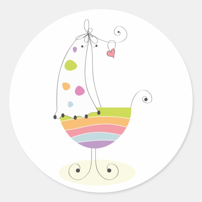 Sticker Rond Newborn Crib (Devant)
