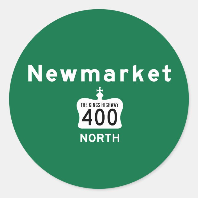 Sticker Rond Newmarket 400 (Devant)