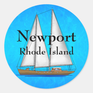 Sticker Rond Newport