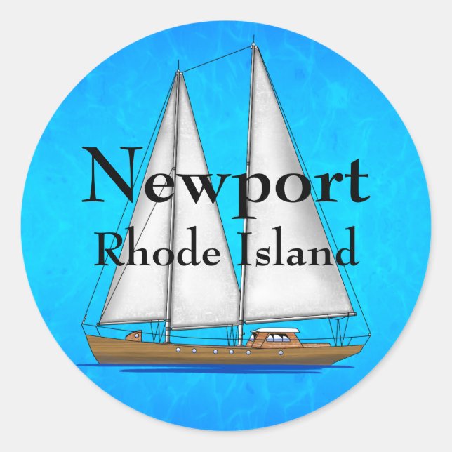 Sticker Rond Newport (Devant)