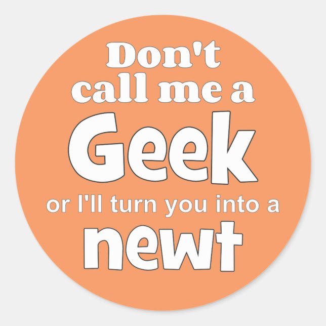 Sticker Rond newt wf geek (Devant)
