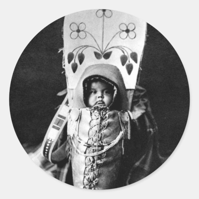Sticker Rond Nez Perce Baby (Devant)