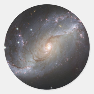 Sticker Rond NGC 1672 Galaxie spirale barrée