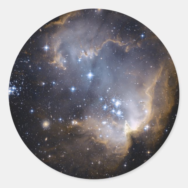 Sticker Rond NGC 602 étoiles brillantes NASA (Devant)
