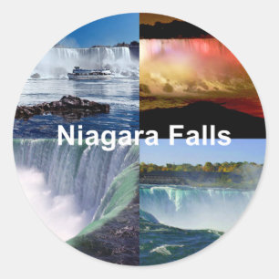 Sticker Rond Niagara Falls New York