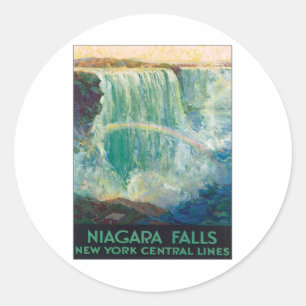 Sticker Rond Niagara Falls New York