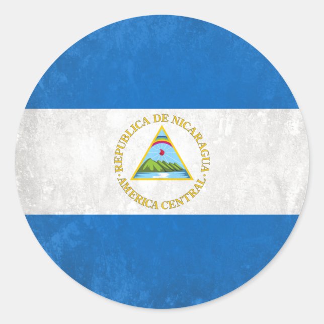 Sticker Rond Nicaragua (Devant)