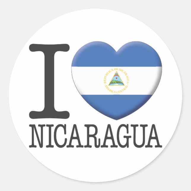 Sticker Rond Nicaragua (Devant)