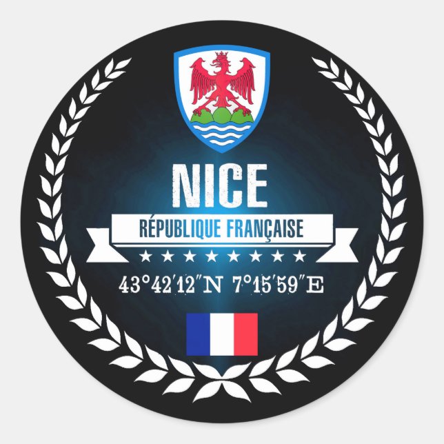 Sticker Rond Nice (Devant)