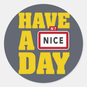 Sticker Rond Nice