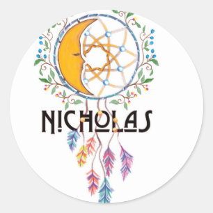 Sticker Rond Nicholas Dreamcatcher