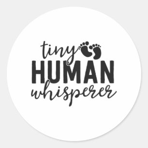 Sticker Rond NICU Infirmière Cadeaux minuscules humains Whisper