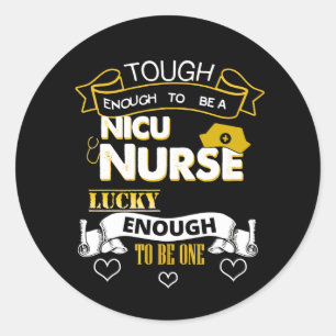 Sticker Rond NICU NICU NICU NICU NICA NICA NICatal Nursing Pree