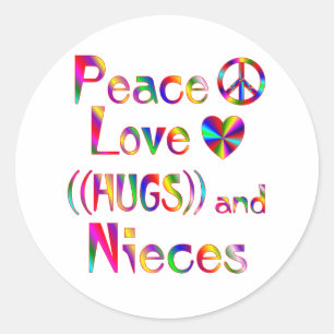Sticker Rond Niece Hugs