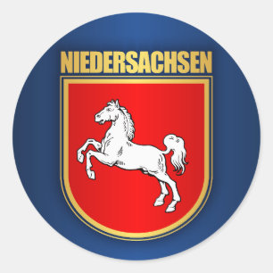 Sticker Rond Niedersachsen (Basse-Saxe) COA