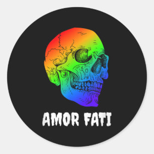 Sticker Rond Nihilisme Nietzsche Citation Philosophe Stoicisme 