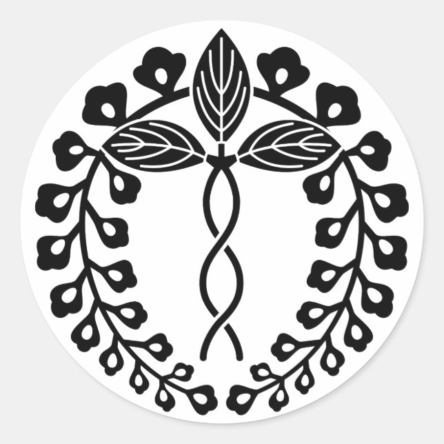 Sticker Rond Nijo wisteria (Devant)