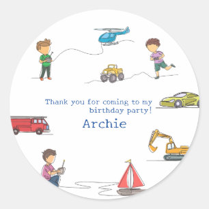 Sticker Rond N'importe quel Anniversaire de enfant de voiture R