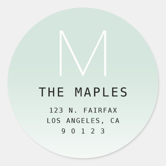 Sticker Rond N'importe quel Arrière - plan de dégradé de couleu (Devant)