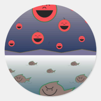 Sticker Rond N'importe quel idiot peut