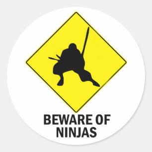 Sticker Rond Ninja