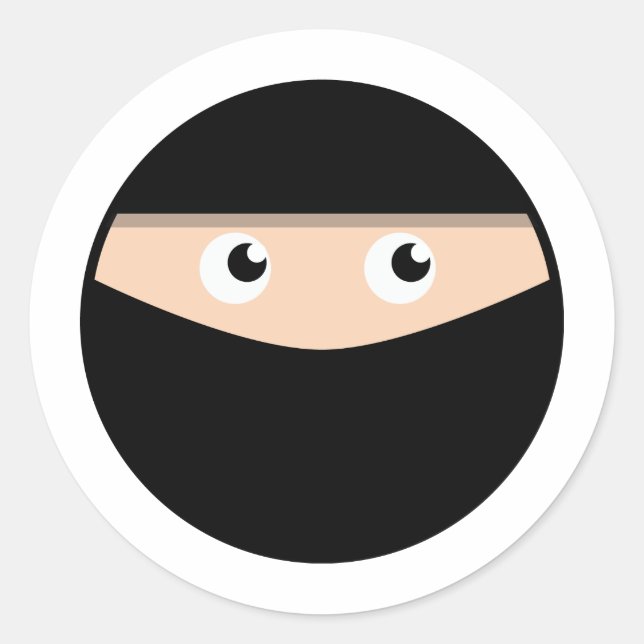 Sticker Rond Ninja ! (Devant)