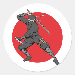 Sticker Rond Ninja