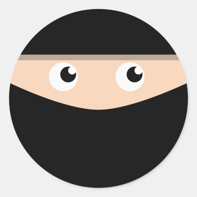 Sticker Rond Ninja ! (Devant)