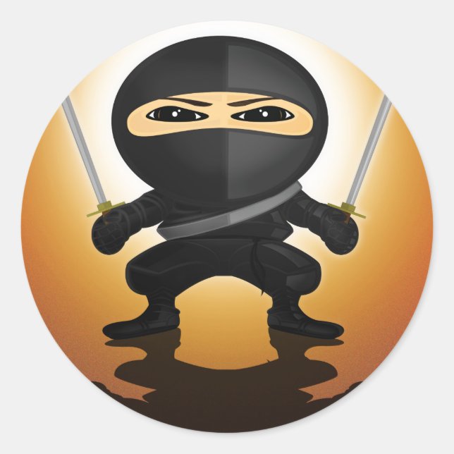 Sticker Rond Ninja Boy (Devant)