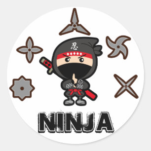 Sticker Rond Ninja Boy